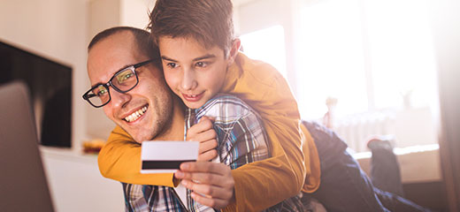 Family on line shopping